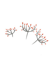 tree with red flowers