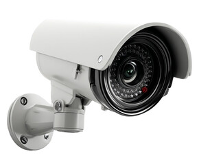 Security or surveillance camera isolated on transparent background.