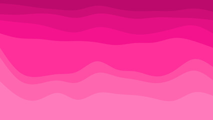 A vibrant abstract design showcases a captivating gradient of rich pink and magenta shades, flowing in elegant, organic wave formations.