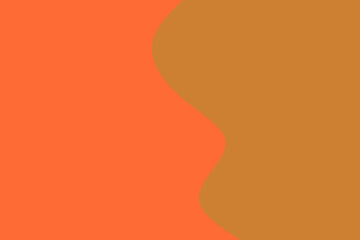 A vibrant abstract background featuring a dynamic wavy vertical line separating warm orange and earthy brown hues, perfect for modern design projects.