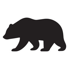 Obraz premium bear silhouette vector