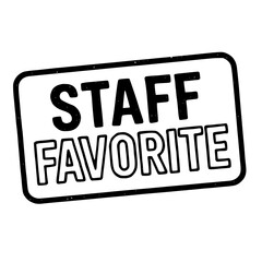 staff favorite stamp isolated in white