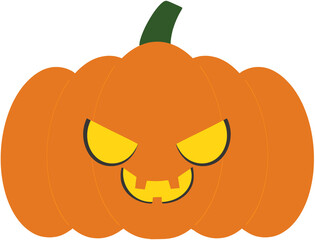 Jack O'Lantern lit illustration