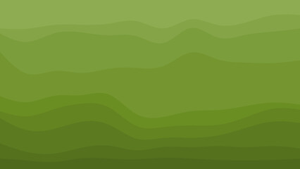 Obraz premium An abstract background features undulating shades of green, creating a peaceful layered gradient perfect for digital design projects.