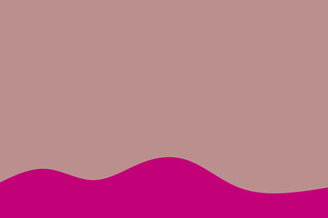 A vibrant magenta wavy abstract shape provides a dynamic contrast against a soft, muted pinkish-brown background, ideal for modern digital design and creative projects.