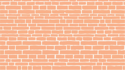 Brick Wall Background. Brick Wall Texture. Vector Brick Wall. Vector Illustration.	