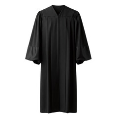 Black judge or graduation gown