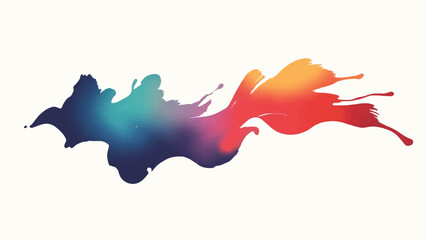 Colorful Paint Splatters Texture. Vector Illustration of Multicolor Paint Splashes.