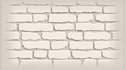 White Brick Wall Background. White Brick Wall Texture. Illustration of a White Brick Wall.