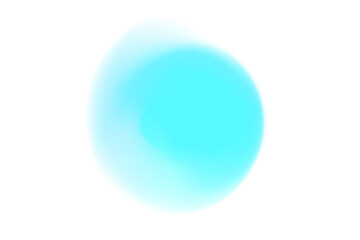 Abstract  gradient circle blob turquoise color