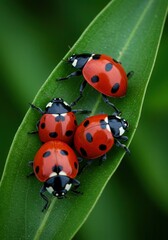 Fototapeta premium ladybird on a leaf