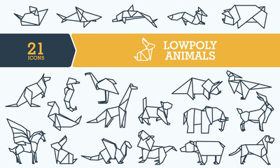 21 ICON LOWPOLY ANIMAL