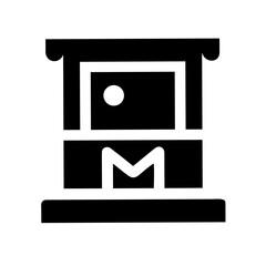 Art Gallery Icon – Exhibition Symbol, Museum and Artwork Display, Creative and Cultural Design