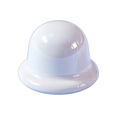 Fototapeta premium White, rounded, dome-shaped hat