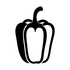 Isolated bell pepper vector illustration for healthy eating and organic food design projects