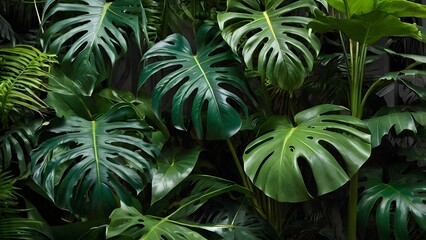 Naklejka premium palm tree in the garden