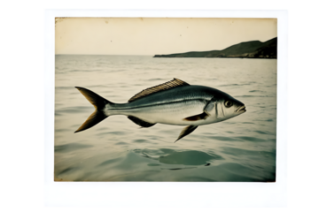 Fish Leaping from Water in Framed Photo