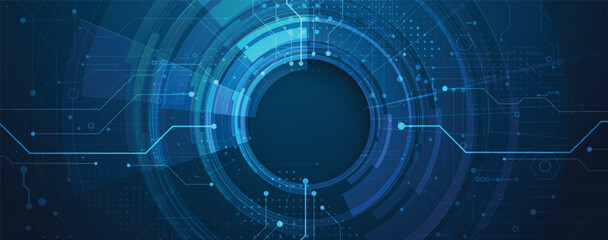 Modern abstract high technology and science wireframe background