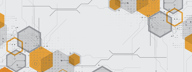Modern abstract high technology and science wireframe background