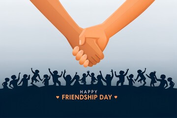 Happy Friendship Day Celebration Illustration