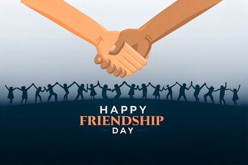 Happy Friendship Day Celebration Illustration