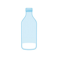 Minimalist bottle design with a contrasting dark liquid against a black background