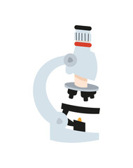 microscope icon school supplies, laboratory instrument