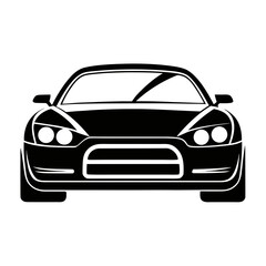 Car Design vector clean black silhouette design white background