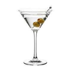 classic martini cocktail crystal glass olives perfect for menus