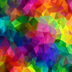 Obraz premium Colorful abstract geometric background triangle pattern design vibrant graphic illustration art wallpaper texture
