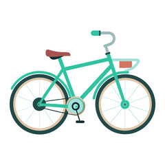 Fototapeta premium bicycle on white background