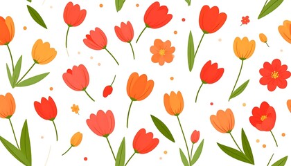 Obraz premium Spring flower pattern