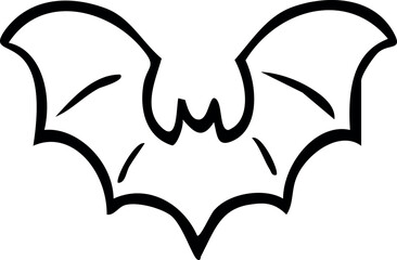 Halloween bat icon. Happy Halloween. Vector Illustration