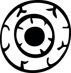 Halloween Eyeball icon. Happy Halloween. Vector Illustration
