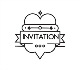 Elegant Minimalist Invitation Design for Weddings Parties and Special Events with Black and White Aesthetic perfect for Graphic Design Projects