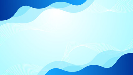 Abstract blue color background. Dynamic shapes composition. Vector illustration