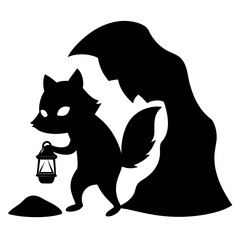 black cat on white background