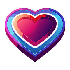 Metallic Shine Love Icon