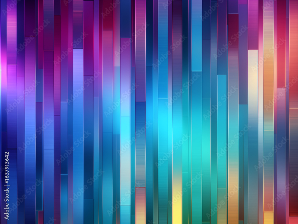 Poster captivating vertical gradient bars create a modern, vibrant abstract background for dynamic designs.