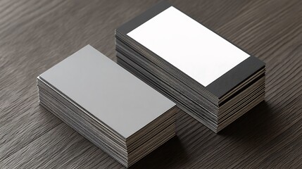 Fototapeta premium Business Card Mockup for Branding - Promotional Material for Personal Identification tied to Business .