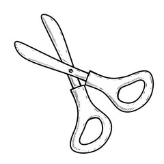 scissors isolated on white background