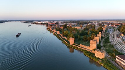 Fototapeta premium Smederevo, Serbia - August 08 2025: Fortress