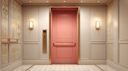 Obraz premium Elevator door front .