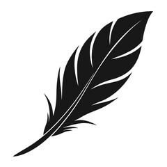 Obraz premium Featherstep vector clean black silhouette design white background
