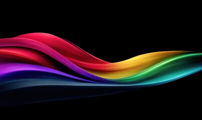 Abstract vibrant wave graphic