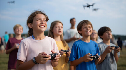STEM Camp Launches Drones for Fun Learning Experience in Summer Field