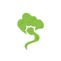 toxic comic smoke vector illustration
