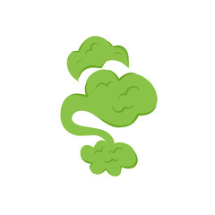toxic comic smoke vector illustration