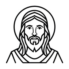 passion of christ icon vector on white background