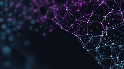 glowing network abstract design